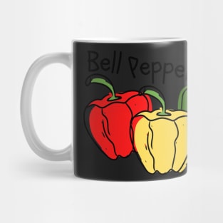 Hand Drawn Bell Peppers Minimal Mug